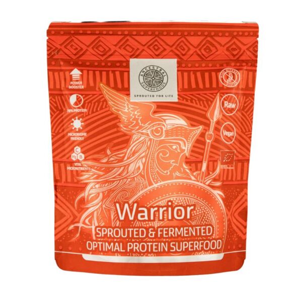 Warrior – proteinreiches Superfood-Pulver mit 70 % pflanzlichem Eiweiß in Bio-Qualität